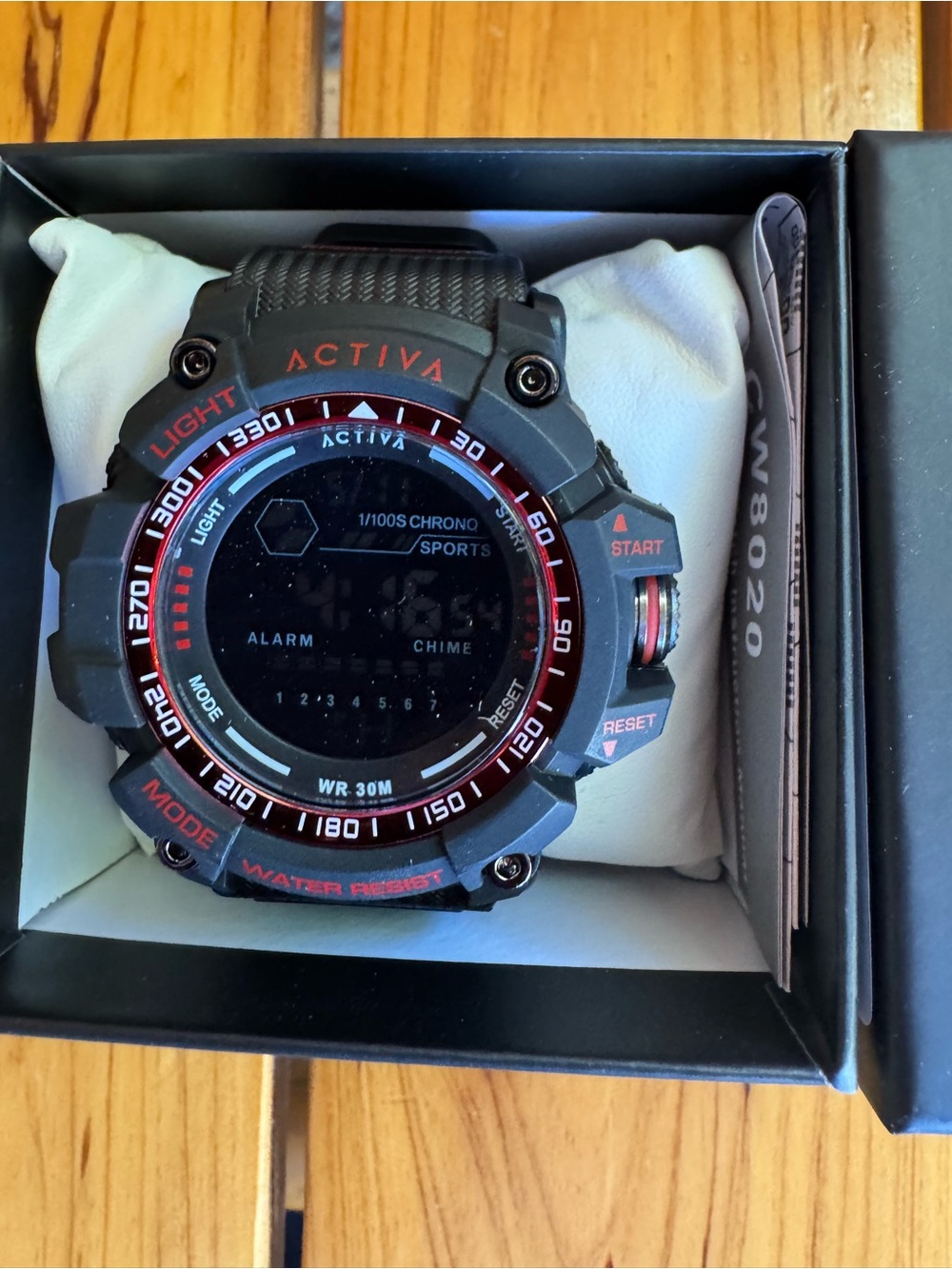 Ativa Black and Red Digital Sports Watch